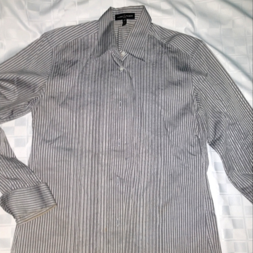 Audrey Talbott Grey Pinstripe Shirt